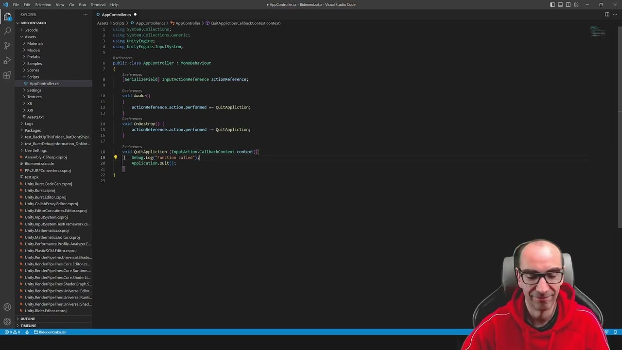 Creación de aplicaciones VR con OpenXR (#3 Programación de acciones)