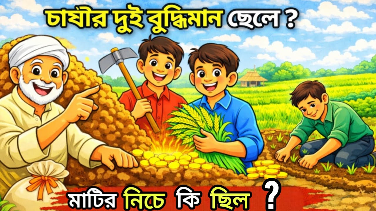 চাষীর দুই বুদ্ধিমান ছেলে ।। অনুপ্রেরণামূলক বাংলা গল্প।। Inspirational moral story in Bengali 2026 