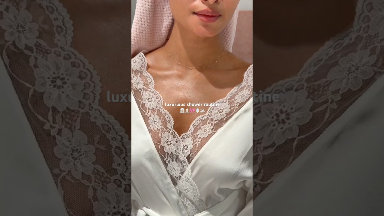 Luxurious Shower Routine 🧖🏽&zwj;♀️🕯️🎀🪞🦢