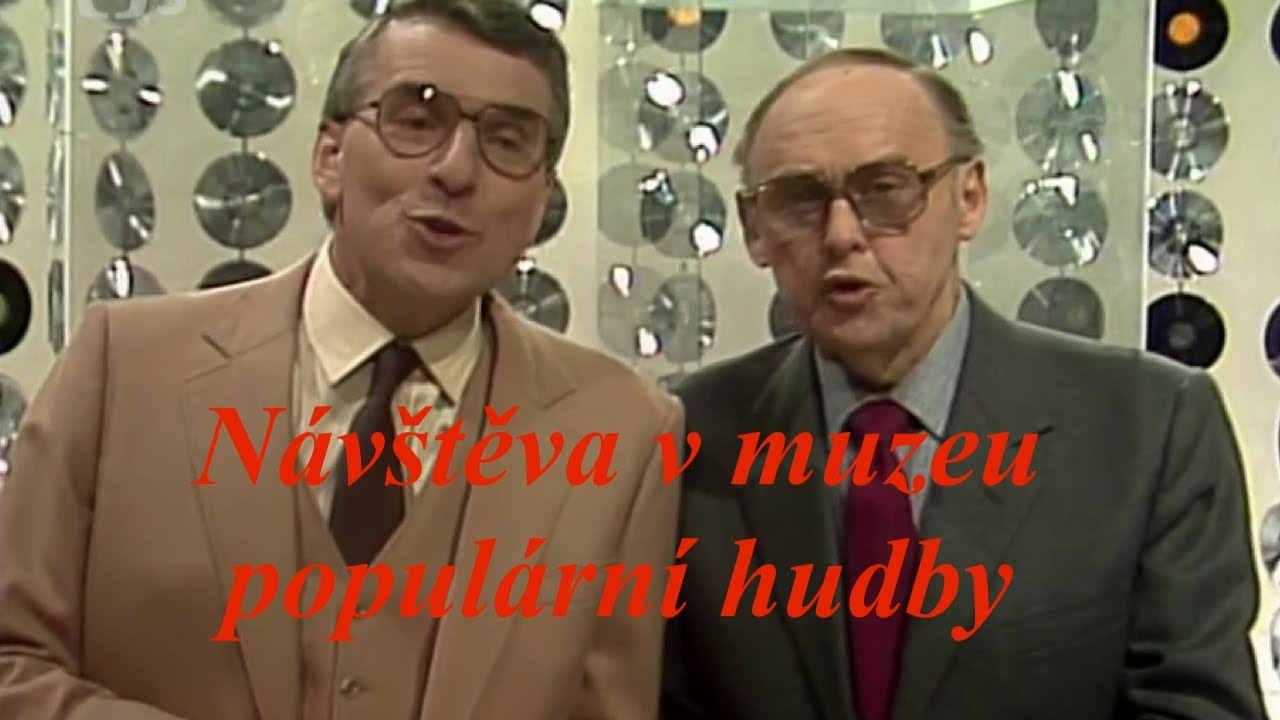 Návštěva v muzeu populární hudby ◎ Lubomír Lipský a Karel Štědrý (1982)
