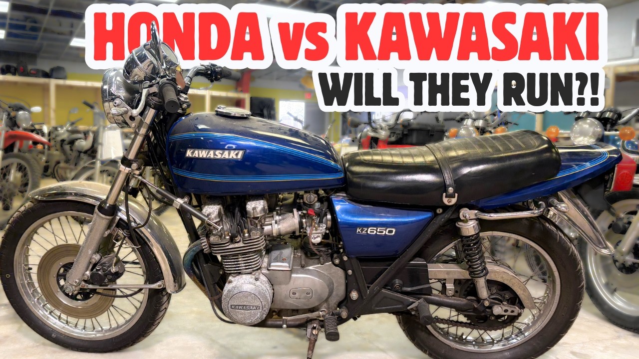Honda против Kawasaki — какой из четырехцилиндровых мотоциклов 70-х годов заведется первым?!