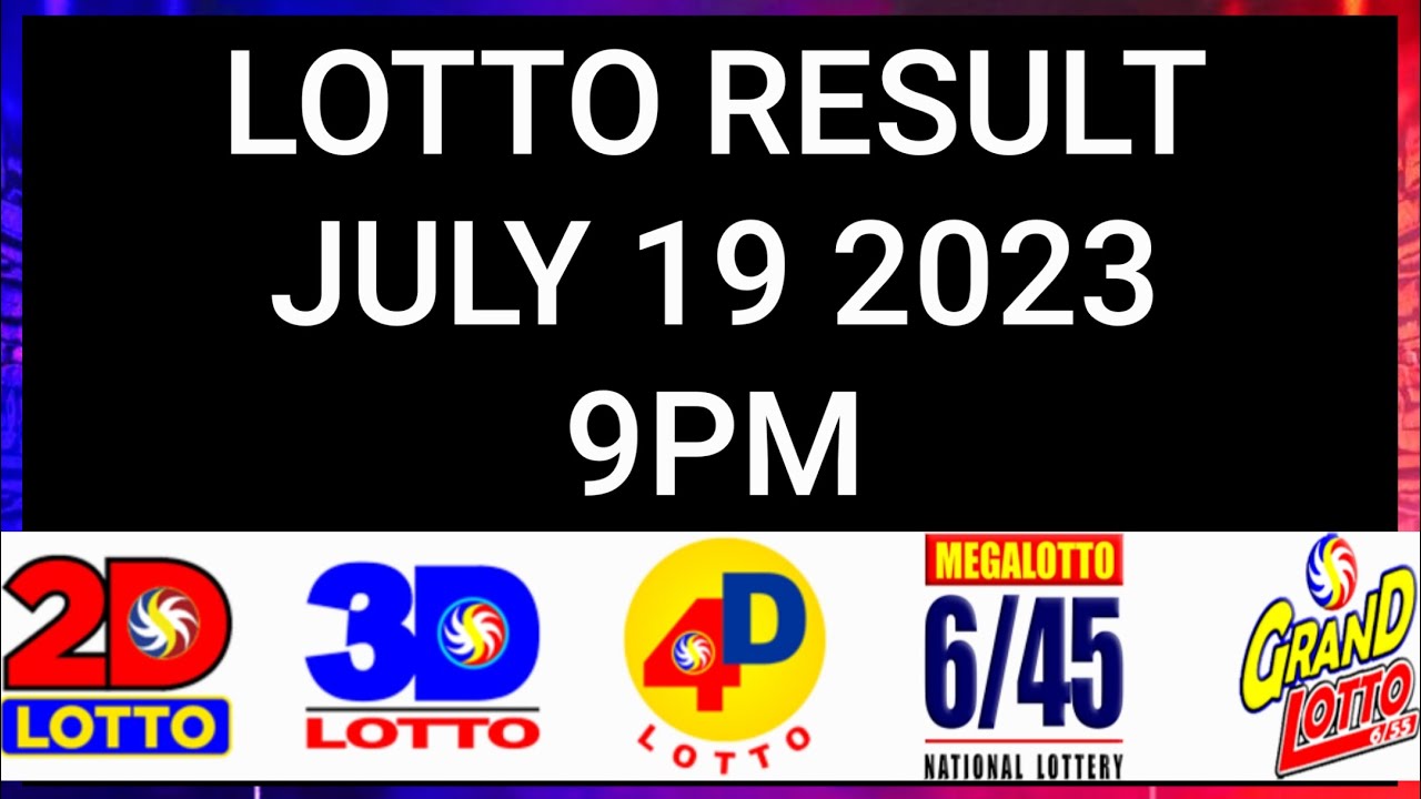 lotto result july 19 2023 9pm