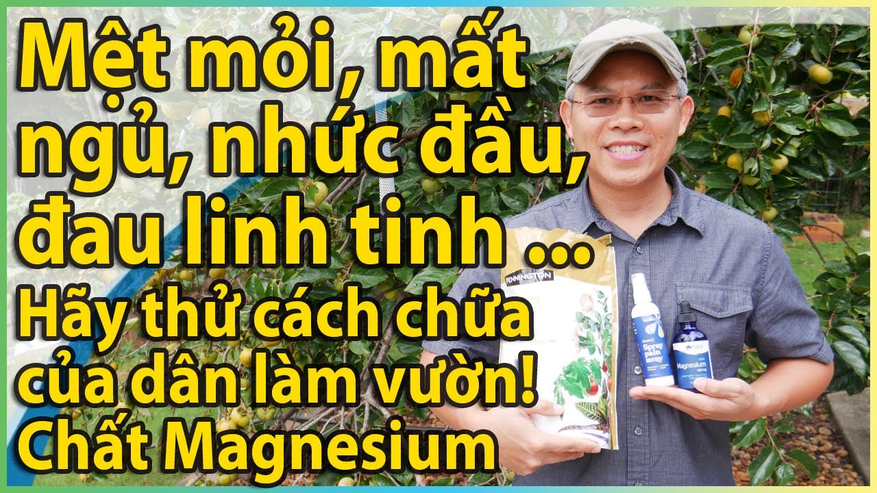Mệt mỏi, nhức đầu, mất ngủ, chân tay đau yếu, lo âu? Hãy chữa trị bằng chất Magnesium (Magiê)