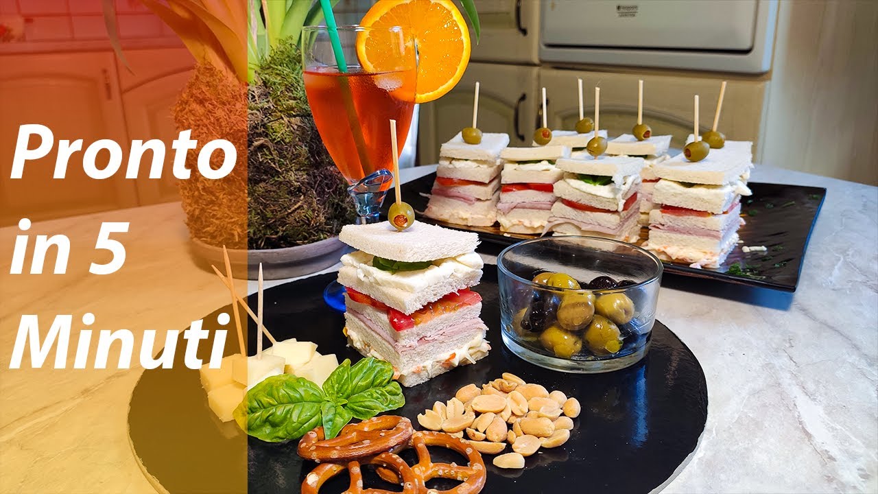 Tramezzini Sfiziosi al Prosciutto.