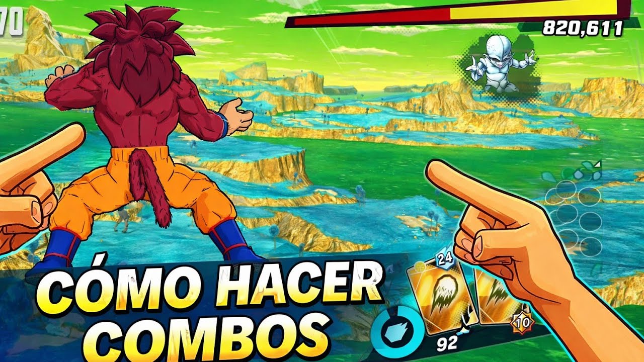 Como Hacer Combos o Charge Step y Side step en DRAGON BALL LEGENDS Fácilmente (Bien explicado)