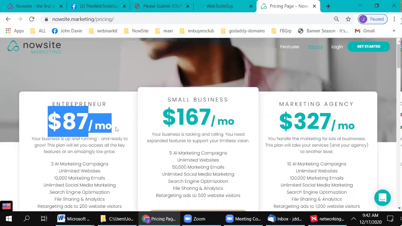 How to sign up for the Now Site program for 1/2 price for life!