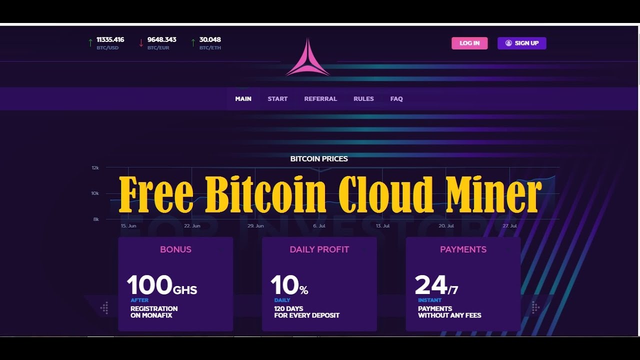 New Bitcoin Cloud mining Site 2020 | 100% Free Website 2020