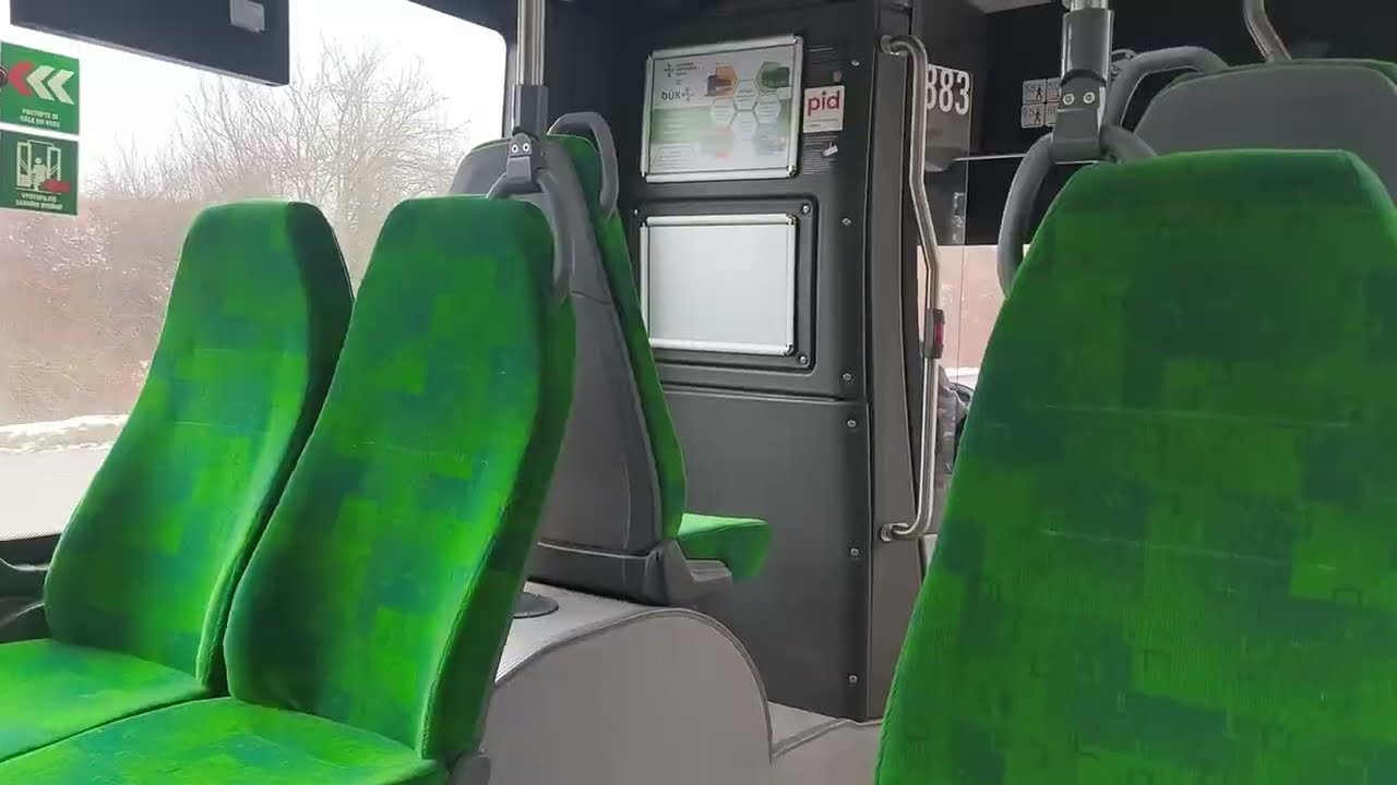 Jízda autobusem SOR NS 18 od DSÚK ev.č 883 úsek Krupka Unčín u parku - Ústí nad Labem Divadlo 