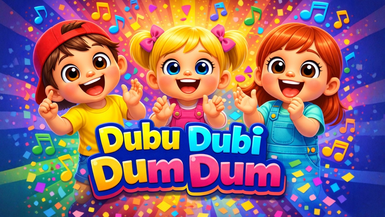 Dubu Dubi Dum Dum 🎉 (Dance Party!) | Viral Kids Song for Toddlers & Preschoolers