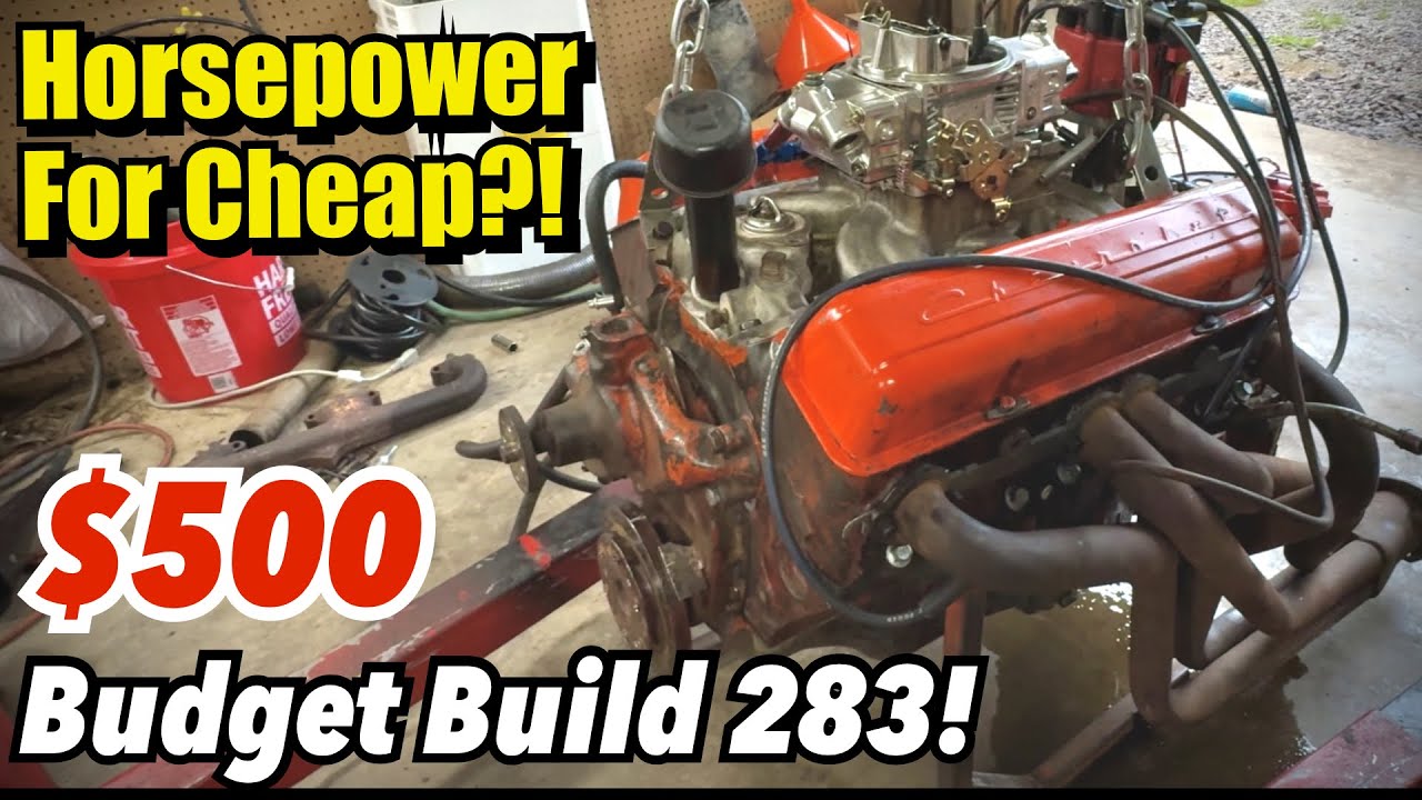 Сборка двигателя старой школы Hot Rod за ДЕШЁВЫЕ деньги! Бюджетный Small Block Chevy 283, сборка ...