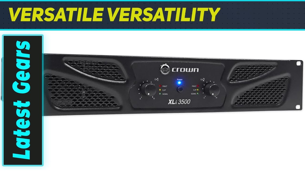 Crown Pro XLi3500 Powerhouse Bundle: Amp, IEMs, DJ Cans