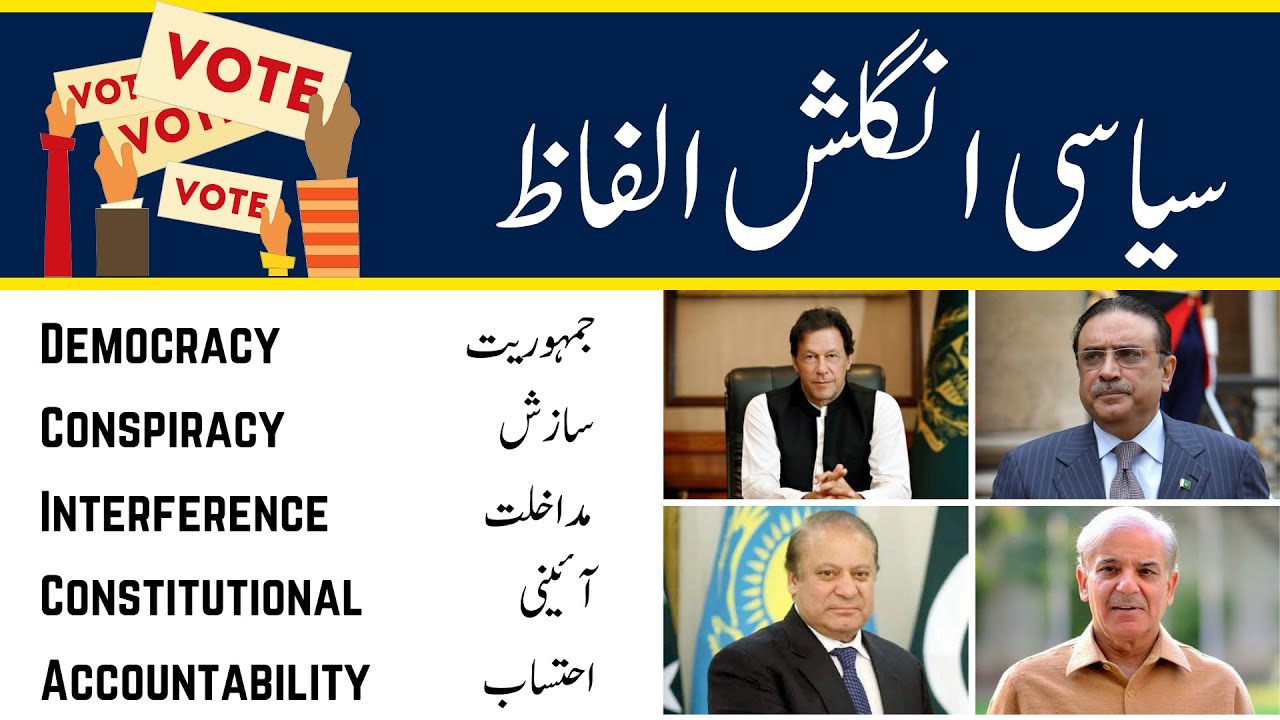 Daily Use Political English Vocabulary Words Meanings in Urdu - Political Related Vocabulary Words