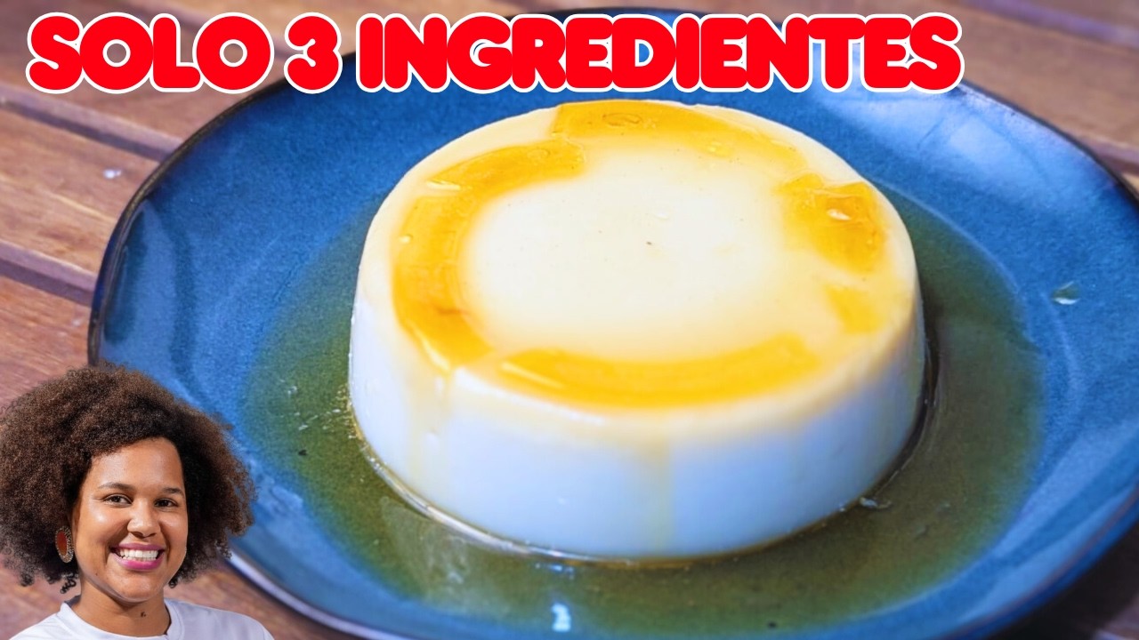 FLAN DE COCO SIN HORNO  con 3 INGREDIENTES   Súper Cremoso! 🍮🥥