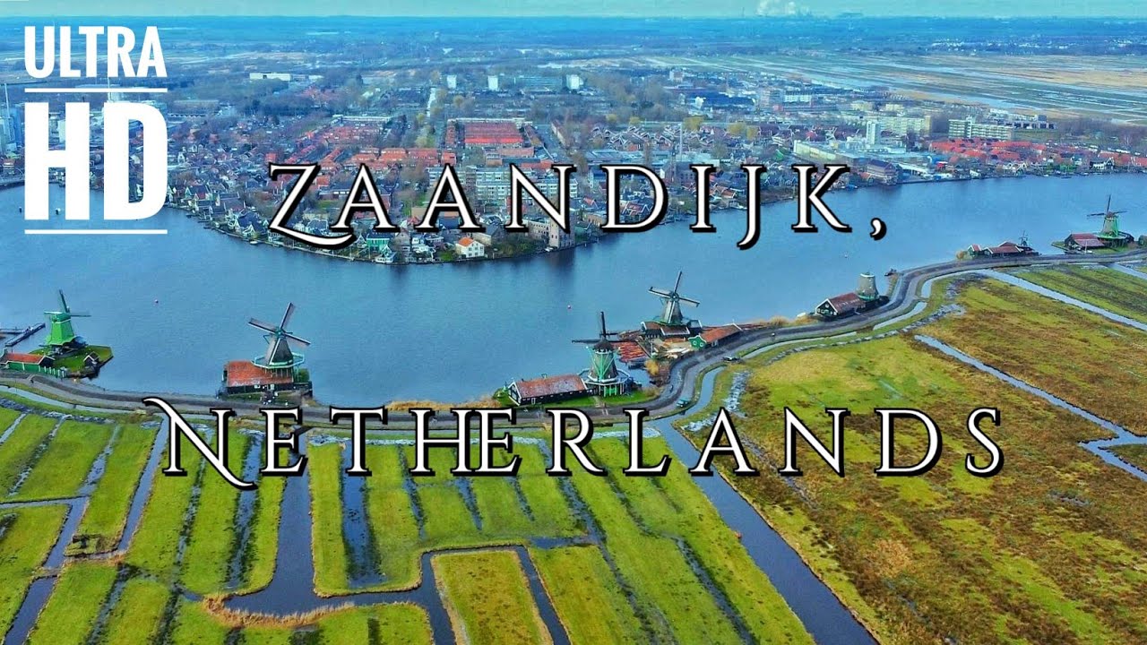 Aerial View of Zaandijk, The Netherlands, with Relaxing Music