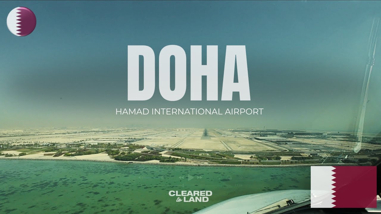 DOHA | QATAR LANDING AIRBUS A320 4K