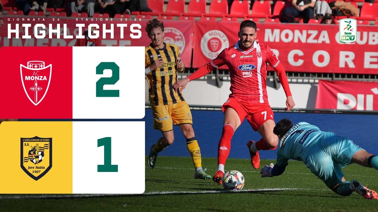 Monza-Juve Stabia 2-1 | I padroni di casa la ribaltano con Hernani e Petagna | HIGHLIGHTS Serie BKT