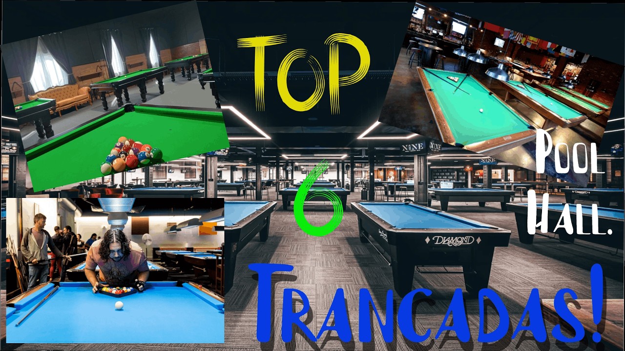 O Melhor de 6 Trancadas no Pool Hall, Simulador de Sinuca !
