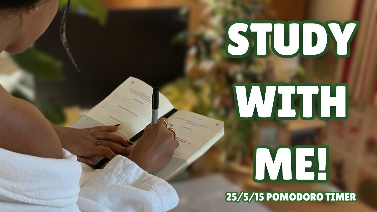cozy study with me 🌿lofi bgm & rain sounds | pomodoro 25/5 ♡ (Portrait)