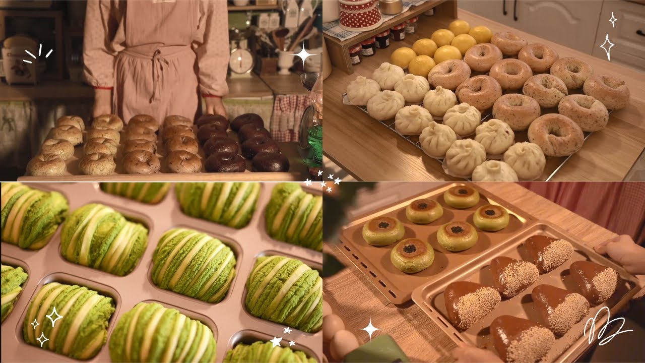 A Day of Baking Magic ✨ | Cozy Homemade Breads, Buns & Sweet Treats in a Cozy Little Kitchen