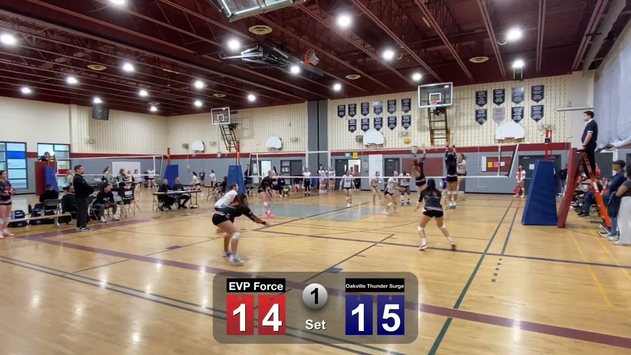 Mar 7 16U  PlayOff v  Oakville Thunder Surge  Set 1