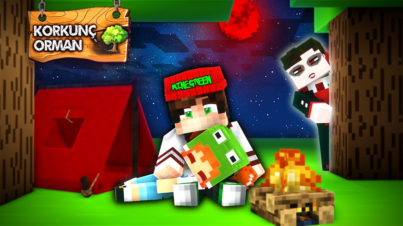 KORKUNÇ ORMAN | MİNE & GREEN | MINECRAFT ÇİZGİ FİLM