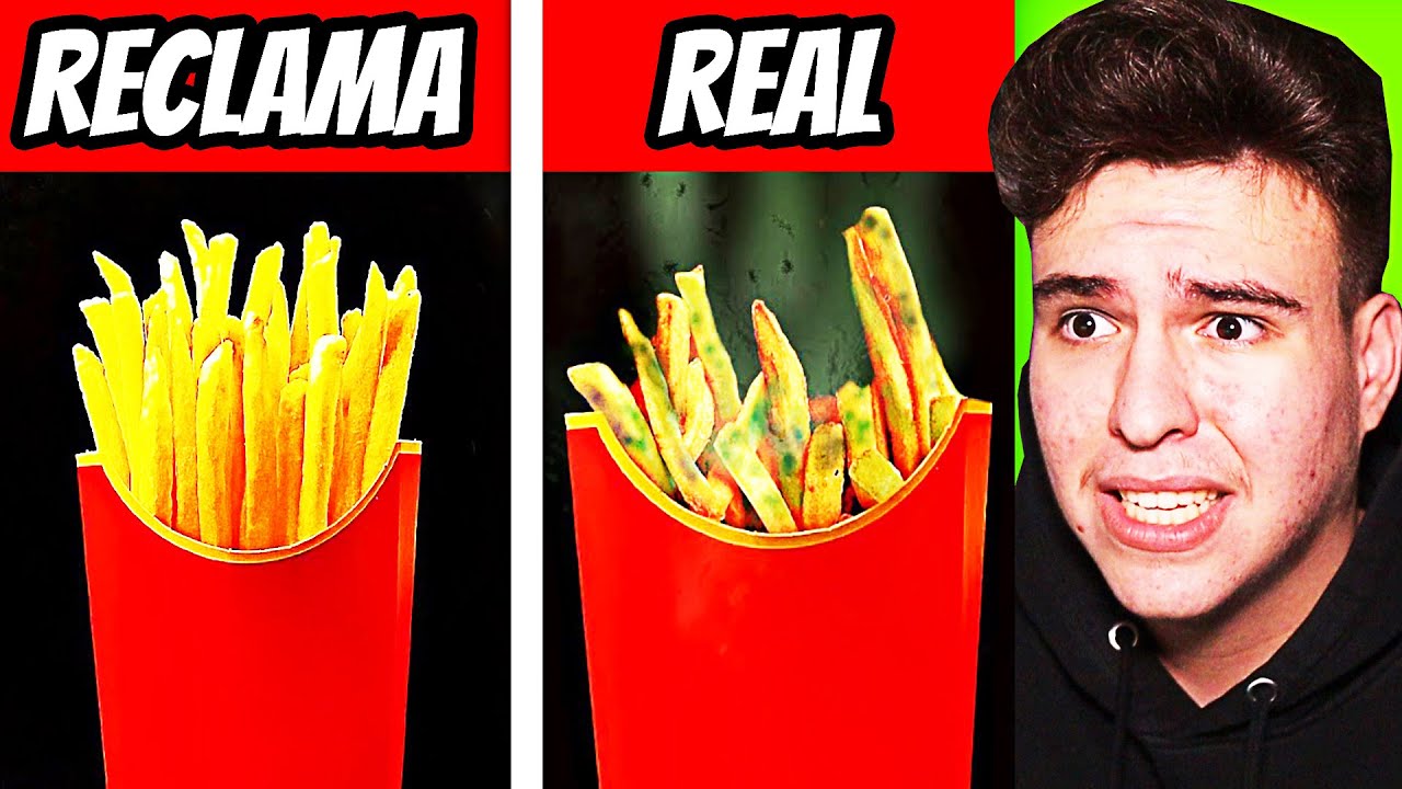 Mâncare din Reclame vs. Mâncare din Viața Reală ! *DIFERENȚA IMENSĂ*