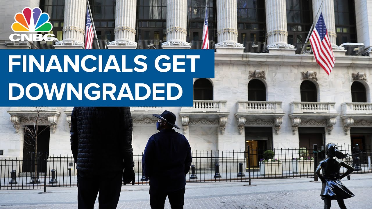 Financials downgraded on signal that 10-year yields are near their peak