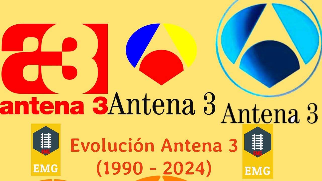 Evolución de Antena 3 (1990 - 2024)