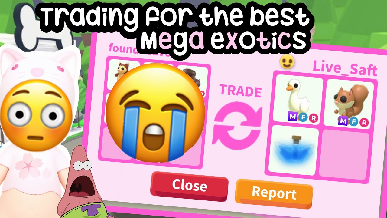Trading for the BEST mega exotics.. #adoptme 