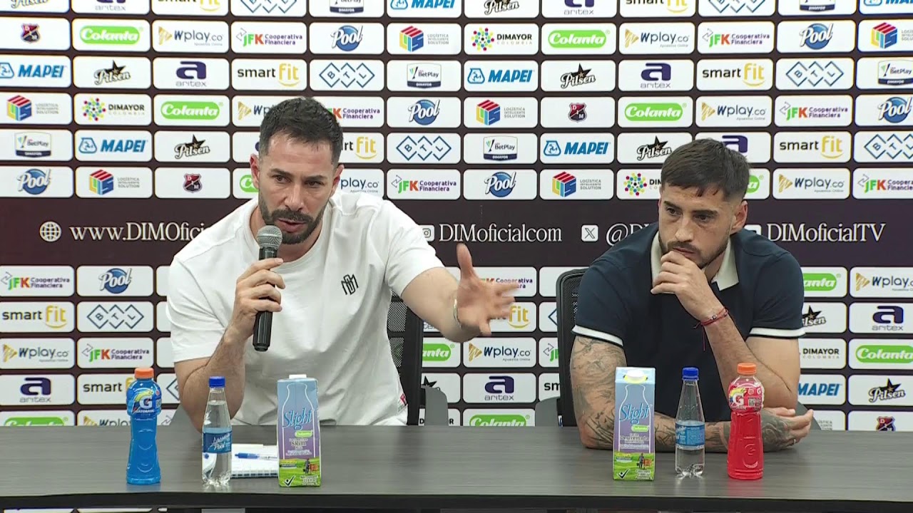 Rueda de prensa de Medellín tras su partido con Bucaramanga