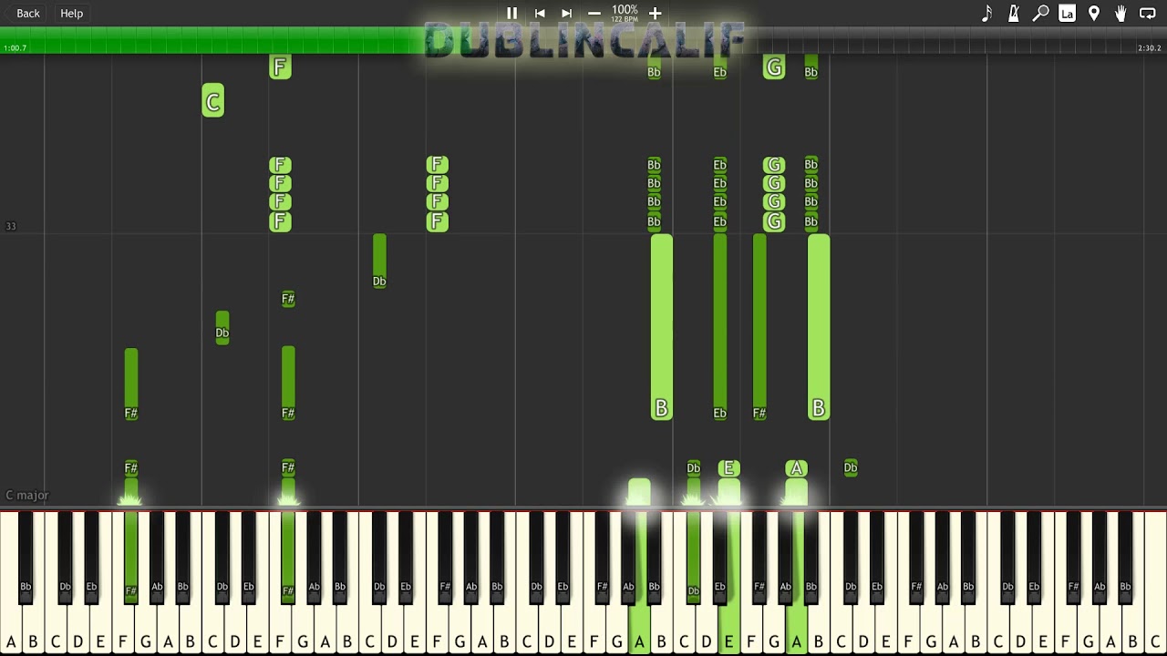 Mario Kart 8 - Mount Wario Theme Piano Tutorial Synthesia