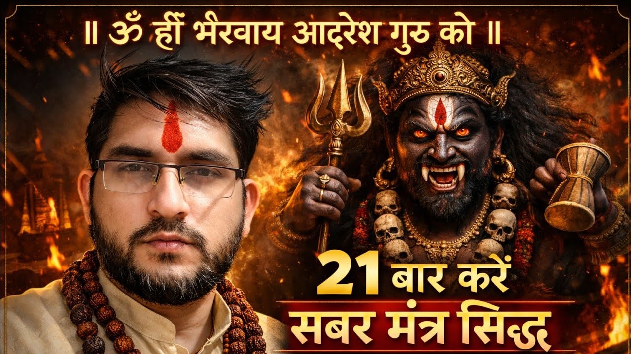 भैरव भक्तों का गुप्त साबर मंत्र – 5 मिनट में शक्ति जागे/काल भैरव गुप्त साबर मंत्र/kaalBhairavmantra/