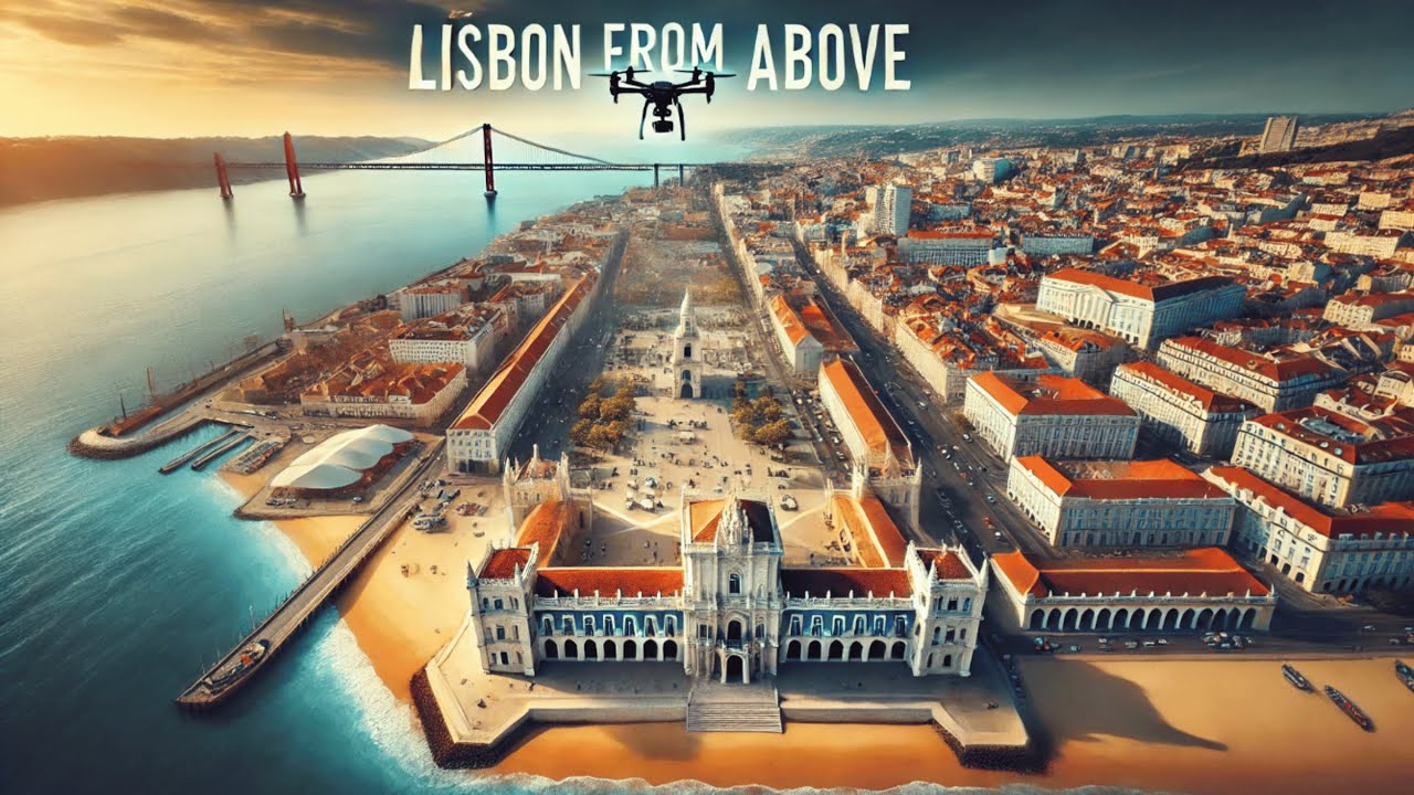 Epic Drone Flight Over Portugal's Capital City Lisbon Drone Footage