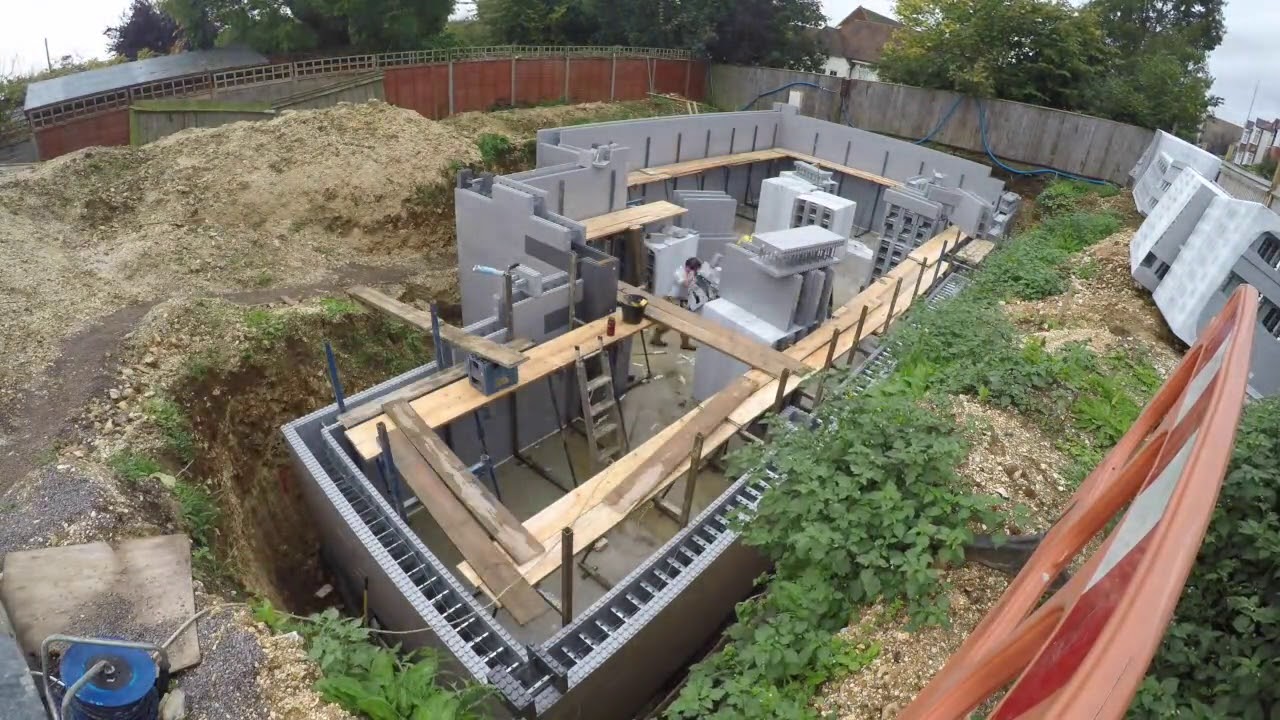 New Build Project in Portsmouth; Basement Construction