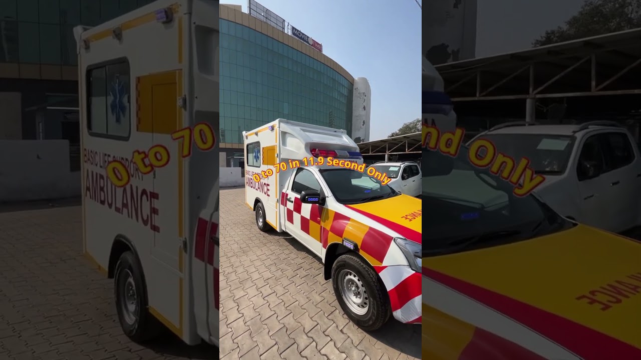 The fastest Ambulance of India comes with the launch price of 26 Lakhs Only! 0 to 70 in 11.9 sec!