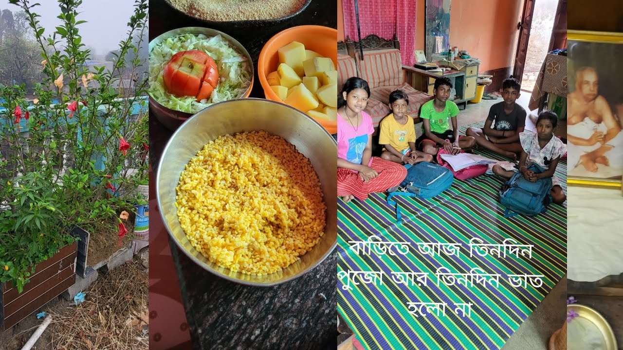 বাড়িতে আজ তিনদিন পুজো আর তিনদিন ভাত হলো না 
