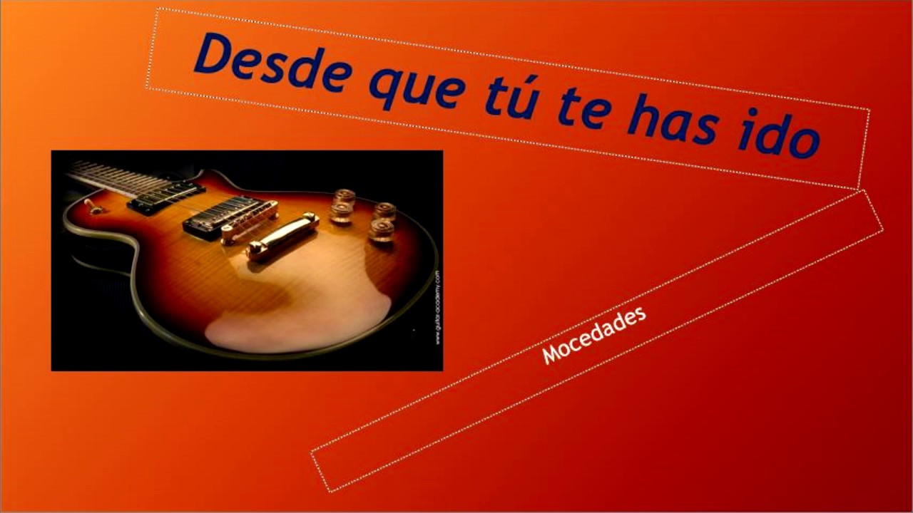 Desde que ´tú te has ido (Mocedades) guitarra acordes cover