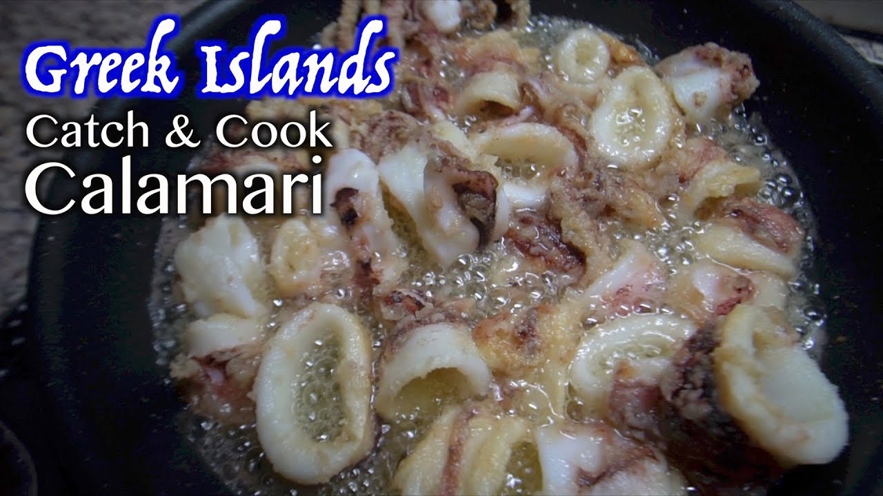 SQUID Catch, Clean and COOK in Greece (Traditional Method)
