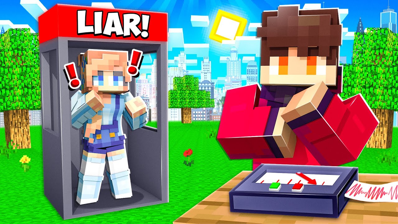 Using a LIE DETECTOR on My Family in Minecraft!