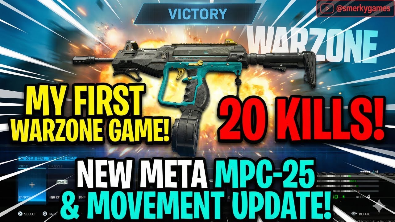 FIRST GAME of the NEW Warzone Update! 20 Kill Dub with the MPC-25 META SMG 🔥 INSANE Movement Buff