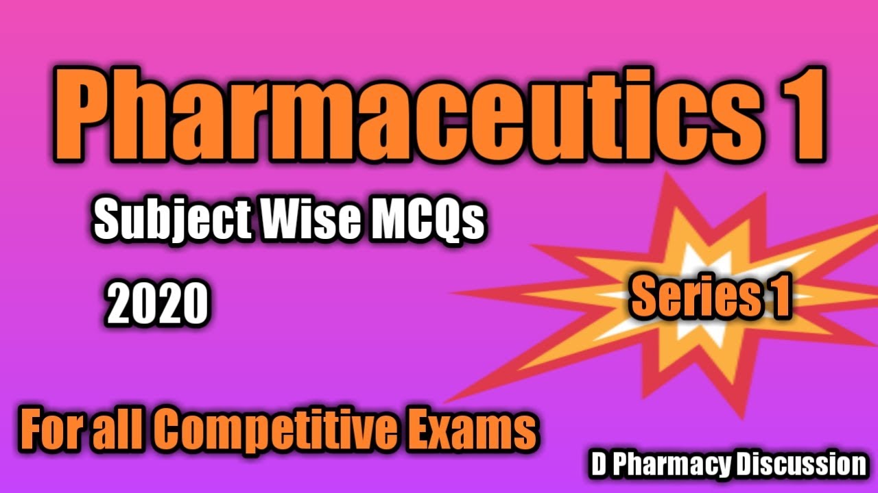 Subject wise MCQ for all PSC Pharmacist Exams | Pharmaceutics 1 |Part 1|50 most important Questions|