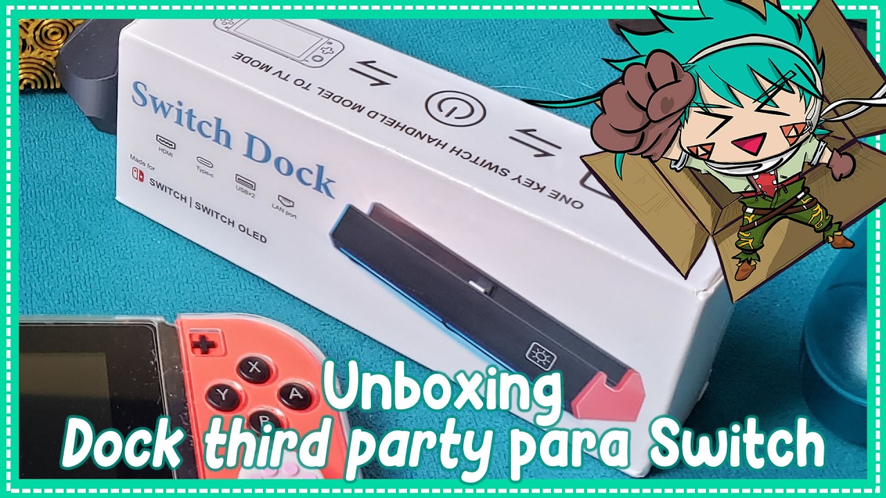Dock pequena e barata da Ali Express para Nintendo Switch!! #unboxing