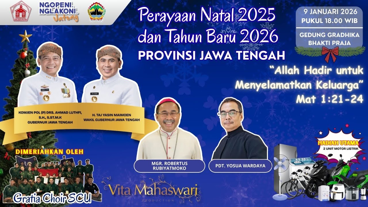 LIVE | PERAYAAN NATAL TAHUN 2025 DAN TAHUN BARU 2026 PROVINSI JAWA TENGAH