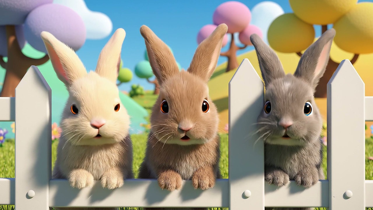 Cinco Pequeños Conejitos Bebés Cavan, Cavan | Canciones de Granja y Rimas Infantiles