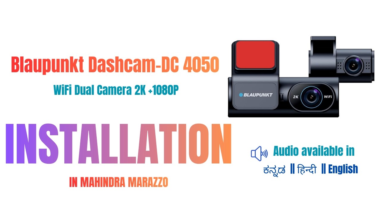 VD 65 | BLAUPUNKT DASH CAM INSTALLATION | #blaupunktdashcam
