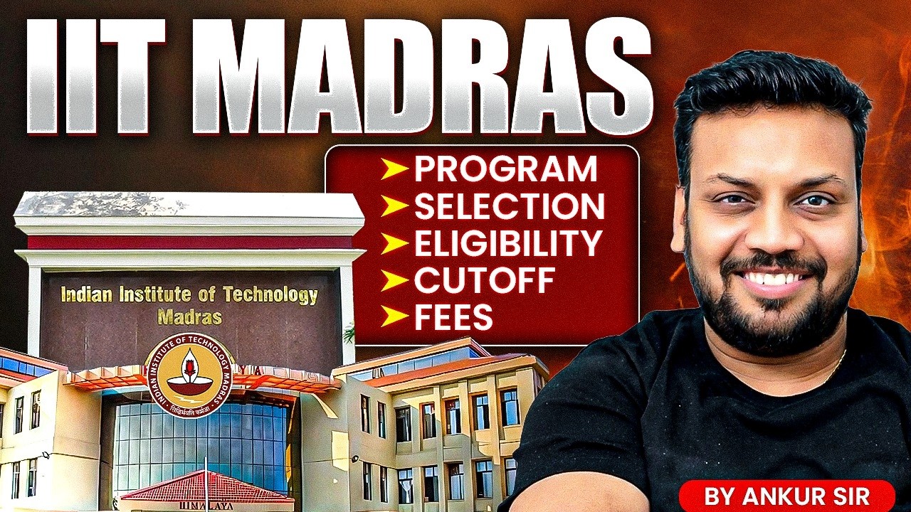 IIT Madras M.Tech 2026 | M.tech Program | Selection | Eligibility | Cutoff | Fees by Ankur Sir.