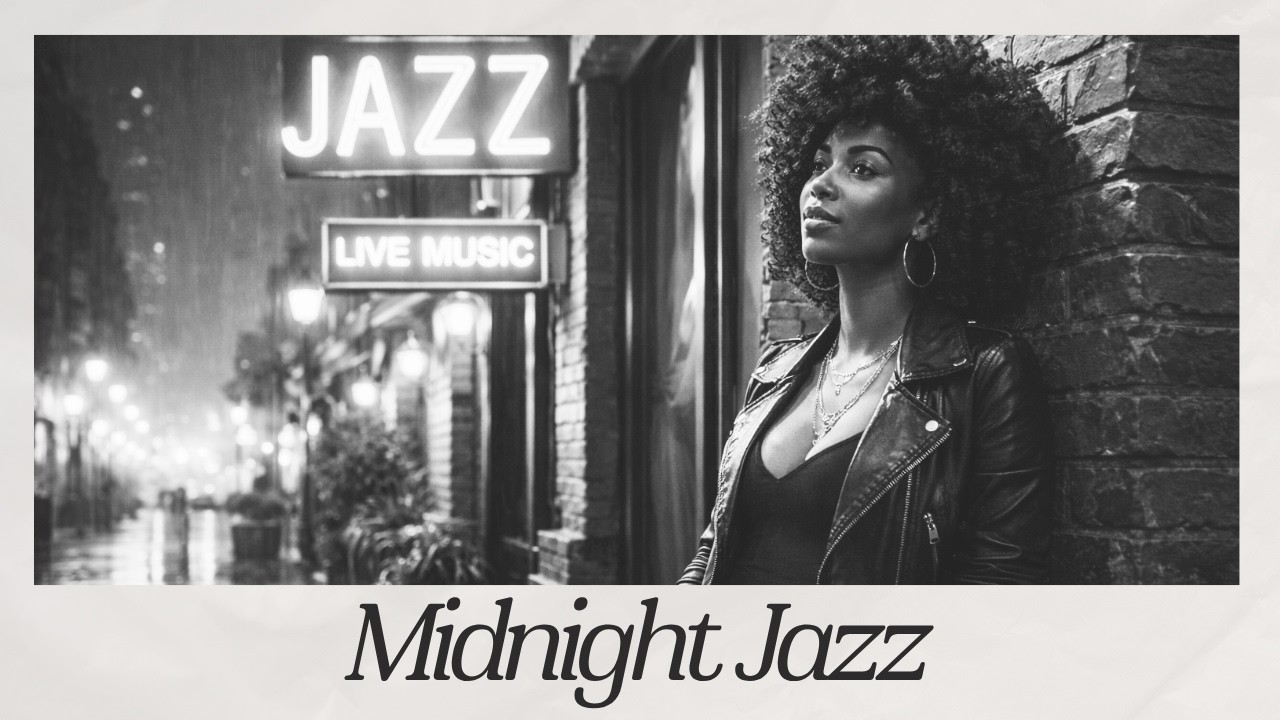 Late Night Jazz for Focus & Calm-Midnight City Mood