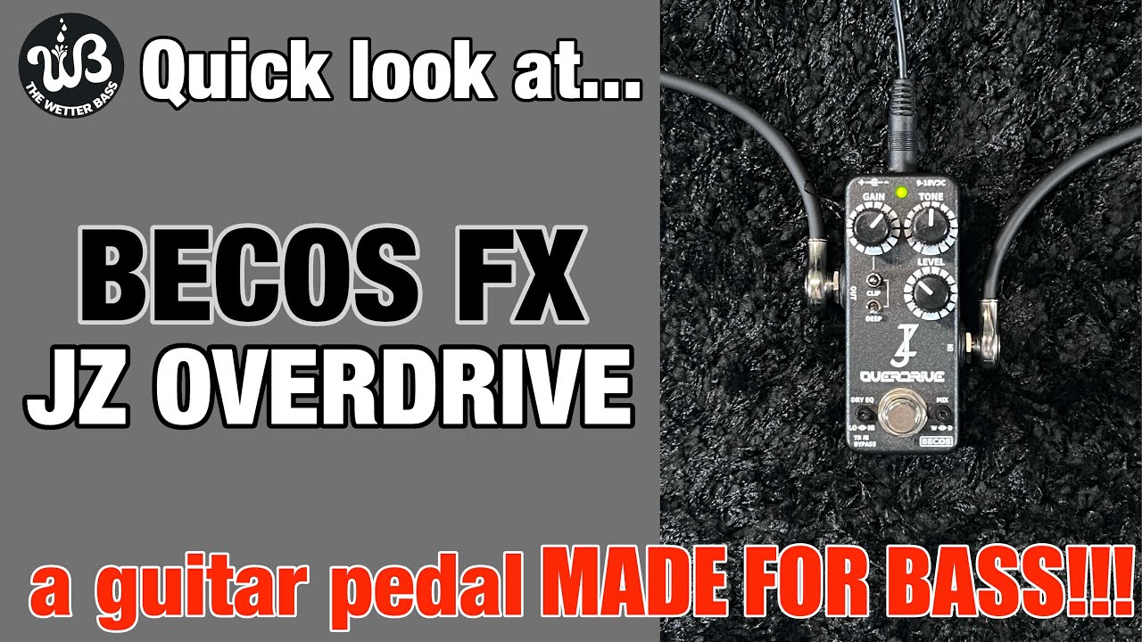 Guitar pedal designed for bass too? Pay attention to this Becos FX JZ overdrive