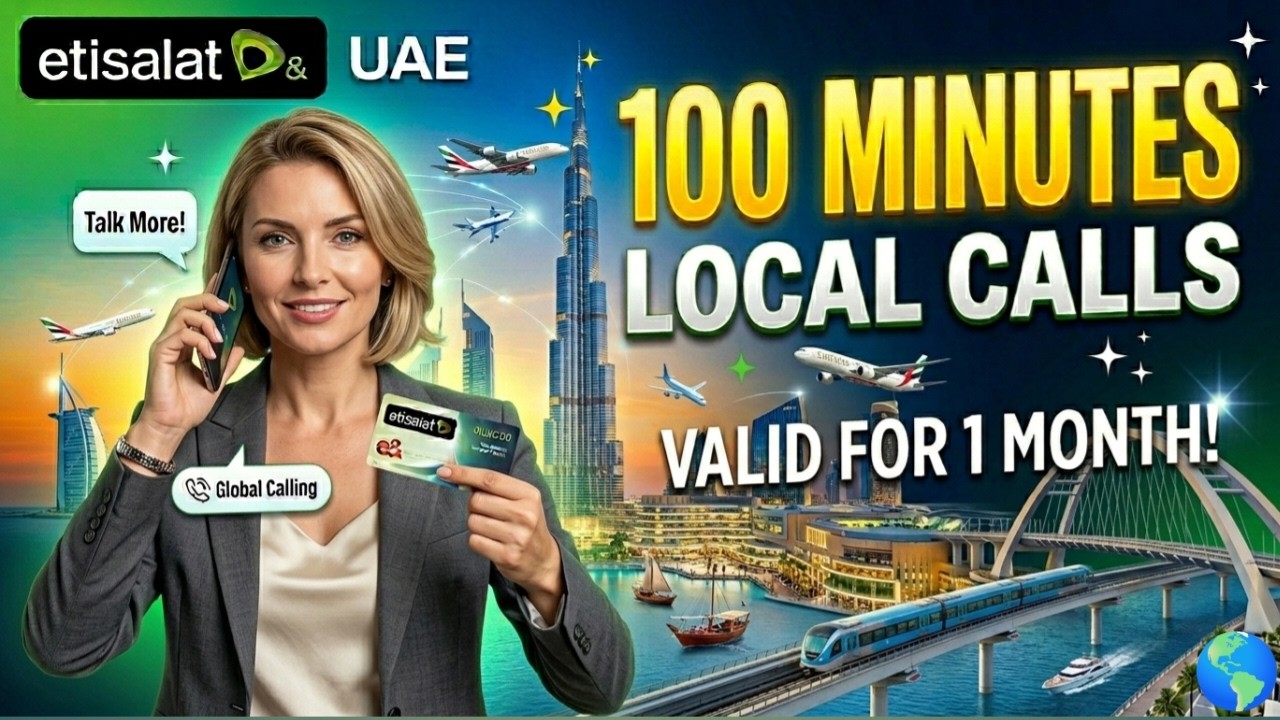 Etisalat 100 Local Minutes for 30 Days | How to Activate Etisalat 100 Local Minutes Monthly Package