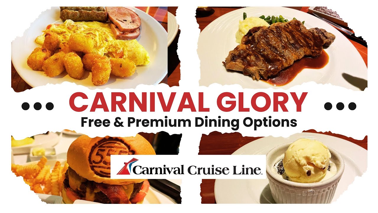 Путеводитель по ресторанам на борту Carnival Glory | Бесплатные и платные рестораны (полный обзор...